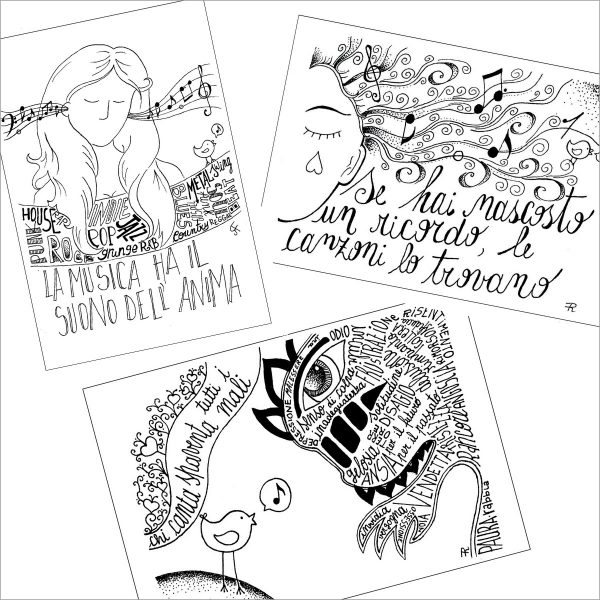 musica&parole cartoline